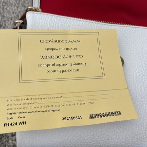 Dooney & Bourke Pebble Grain White Hunter Cross-Body Bag - Picture 11 of 11